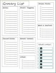 Free Printable Grocery List And Meal Planner Organization