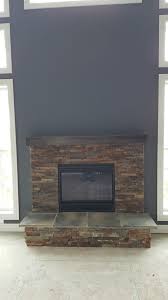 Novus Gas Fireplace With Box Mantel