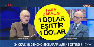 Eski Bakan Akarcalı anlattı: 1 Türk doları 1 ABD dolarına eşit olsun