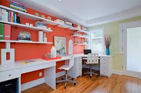 Offices With Bold Orange Brilliance