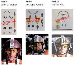 y x wing pilot helmet stickers star
