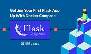 first flask app up with docker compose