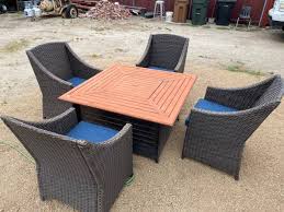 Outdoor Patio Furniture Fire Pit Set