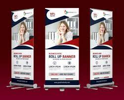 stand banner template design free psd