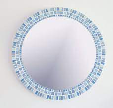 Pale Blue Wall Mirror Mosaic Wall