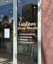 Salon Boutique Door Decal Business