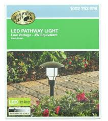 Set Of 6 Low Voltage Black Metal Modern Led Path Light Landscape Walkway Lantern For Sale Online Ebay