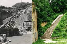 National archives, ushmm photo archives) prisoners were forced to climb the 186 steps of the wiener graben with large blocks of granite on. The Infamous Mauthausen Stairs Of Death Amusing Planet