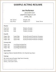 Actor Resume Sample No Experience Acting For Child Intended How To     DevFloat Click here to download SAMPLE RESUME    