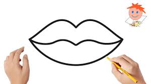 how to draw lips easy drawings you