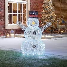 Acrylic Snowman 100cm Tall