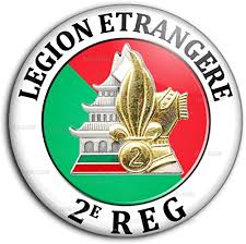 Badge 25mm Bouton Epinglette Legion Etrangère 2e REG Regiment Etranger de Génie French Foreign Legion : Amazon.fr: Bijoux
