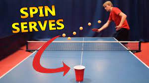 table tennis spin serves challenge