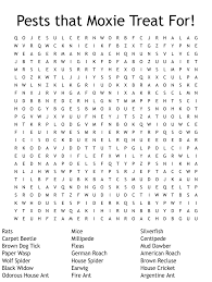 household pests word search wordmint