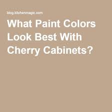 Cherry Cabinets Kitchen Paint Colors
