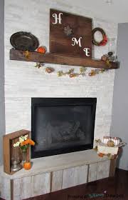 Fall Mantel Decor Mixing Rustic And