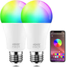 Color Changing Led Light Bulb 8w Rgbw Controlled By App Sync To Music Dimmable Rgb Multi Color 60 Watt Equivalent E26 Edison Screw 2 Pack Amazon Com