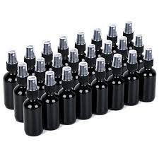 Amazon.com: YONKAN 2oz Glass Spray Bottle, Fine Mist Boston Glass Bottles  with Black Fine Mist Sprayer Small Clear Bottles for Essential Oils, Bath,  Beauty, Hair & Cleaning, UV Black, Pack of 24 :