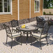 Cast Aluminum Outdoor Table And Chairs