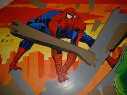 Superhero Hand Painted Wall Murals