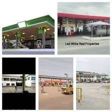 various petrol filling stations