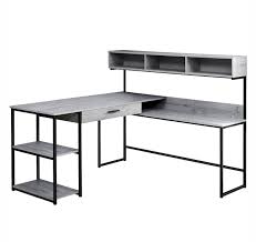Sauder desks are sold at most office supply stores such as office depot, officemax and staples. Monarch Specialties Corner Workstation Computer Desk Grayblack By Office Depot Officemax Computer Desk Grey L Shaped Corner Desk Corner Workstation