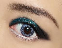 rock n roll glitter eye makeup