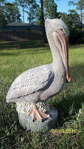 Hand Made Concrete Pelican Statue For