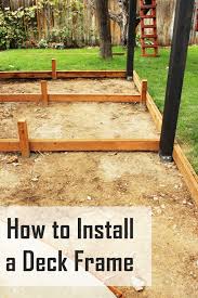 How To Build A Deck Frame