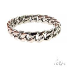 925 silver 4 5mm miami cuban link ring