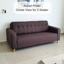 3 seater fabric sofa 844s minimalist