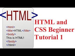 html and css beginner tutorial 1