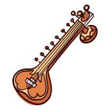 Indian independence movement indian independence day. Indian Musical Instrument Sitar Hand Drawn Musical Instruments Drawing Indian Musical Instruments How To Draw Hands