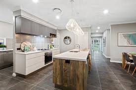 75 gray floor kitchen with white