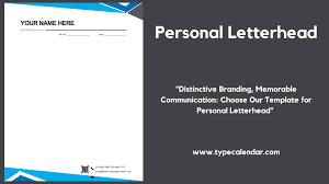 personal letterhead templates pdf