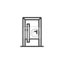 Door Outline Icon Linear Style Sign