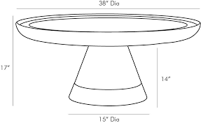 Modern Round Pedestal Coffee Table