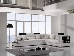 modern white leather sectional sofa