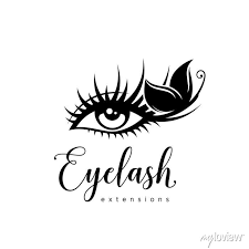 eyelash extension logo makeup with
