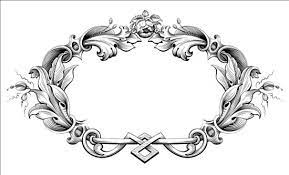 baroque ornaments frame vector free