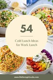 54 cold lunch ideas for work packed