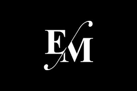 Em client is a powerful email client and productivity tool with an intuitive and familiar interface. Em Monogram Logo Design Monogram Logo Design Am Logo Design Cool Lettering