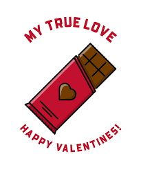 You sweep me off my feet. Chocolate My True Love Cute Valentine S Day Gift For Her Him Funny Pun Gag Digital Art By Jeff Brassard