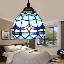 Bowl Shape Stained Glass Ceiling Lamp