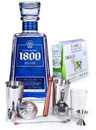 tail mix kit with 1800 silver tequila