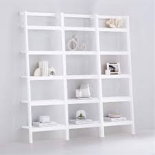 Sawyer White Leaning 24 5 Bookcases