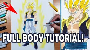 A member asked if i could draw him a dragon ball character from the gt series. How To Draw Gogeta Full Body Tutorial Youtube