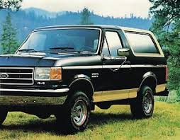 Details About 1989 Ford Big Bronco Truck Brochure Catalog With Color Chart Xlt Eddie Bauer