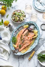 baked whole trout with herbs lemon recipe
