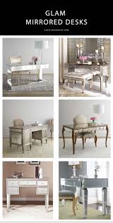 Customization is available in different sizes, mirror finishes and hardware. 30 Fab Mirrored Desks To Glam Up Your Home Office Candie Anderson